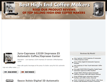 Tablet Screenshot of besthighendcoffeemakers.com